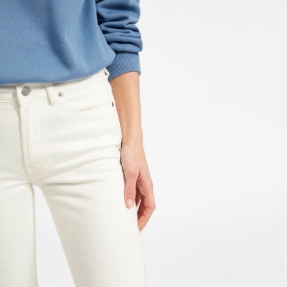 NWOT Everlane Mid-Rise Skinny Jean in Bone 27 Tall - Picture 5 of 13